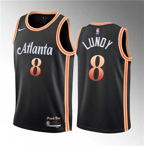 Men's Atlanta Hawks #8 Seth Lundy Black 2023 Draft City Edition Stitched Jersey Dzhi ,We sell and wholesale Men's Atlanta Hawks #8 Seth Lundy Black 2023 Draft City Edition Stitched Jersey Dzhi  on line form chian!